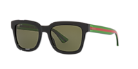 Gucci GG0001SN XXS (52 - 21) with Black lenses and Black frame