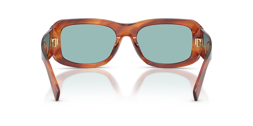 Dolce&Gabbana DG4503 XL (57 - 19) with Blue lenses and Brown frame