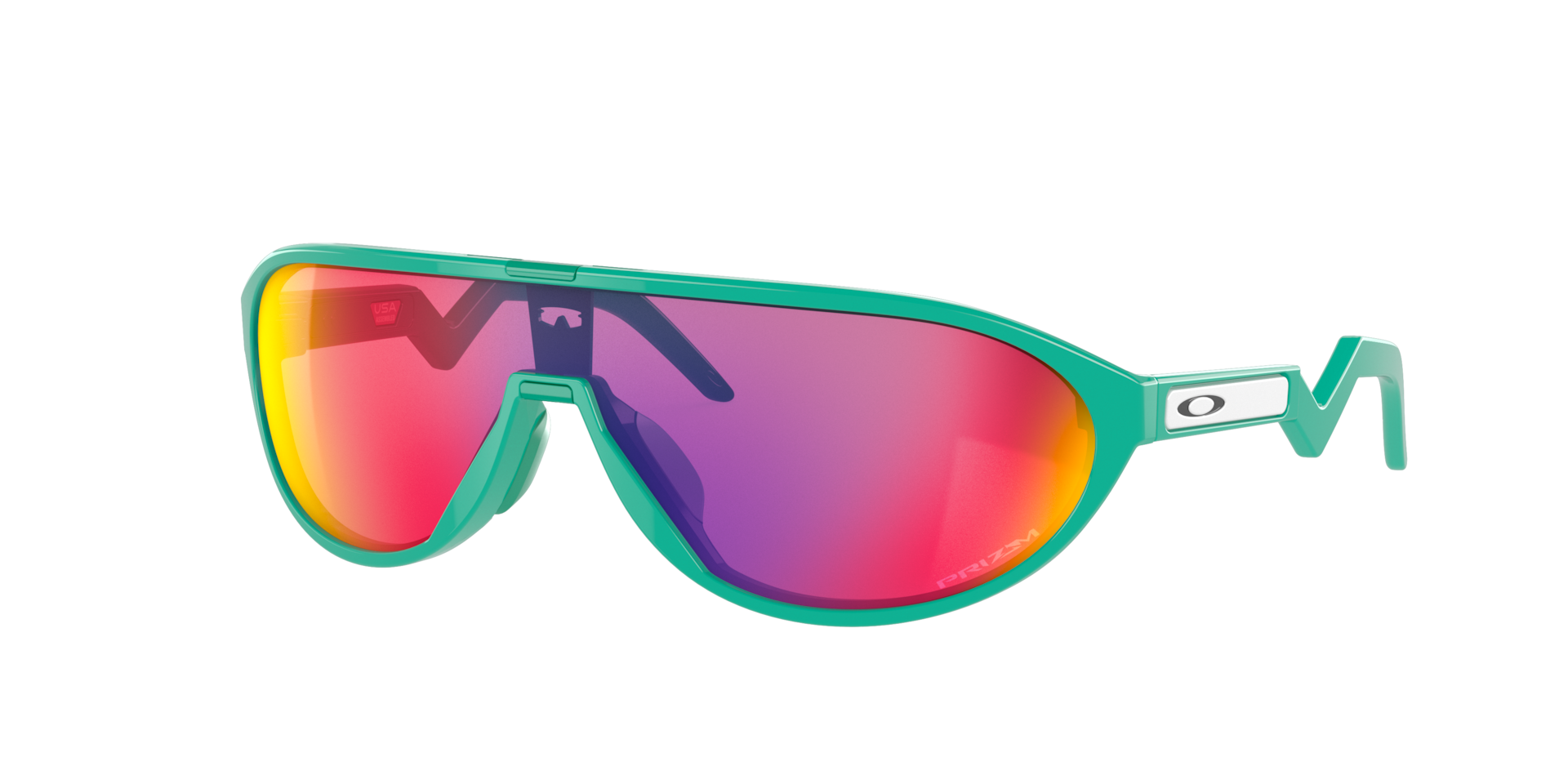 Oakley Mann Sunglass CMDN - Rahmenfarbe: Celeste, Linsenfarbe: Prizm Road