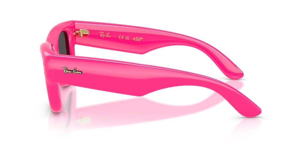 Ray-Ban Wayfarer Puffer L (50 - 23) with Black lenses and Pink