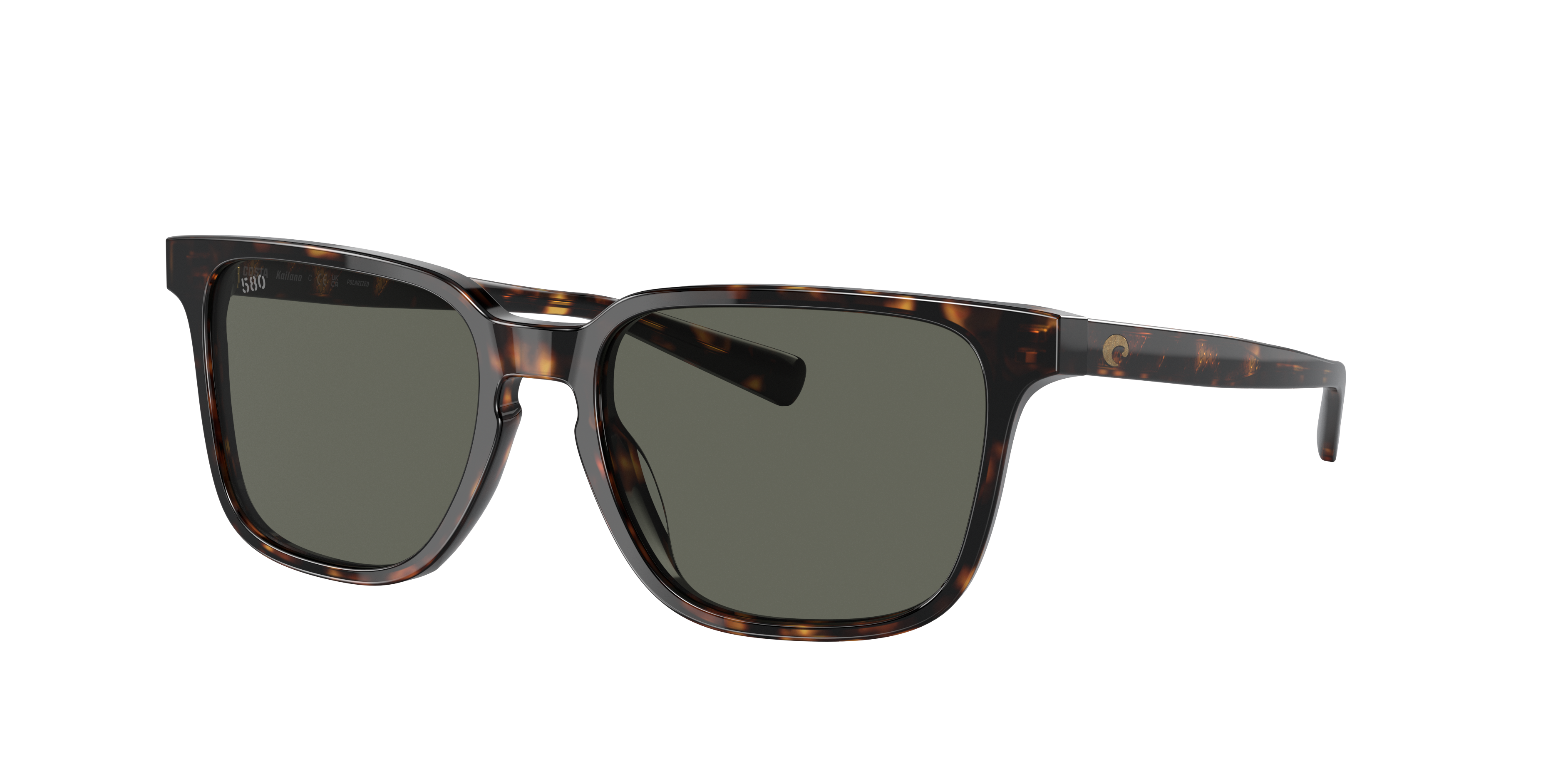 Costa Man Sunglass Kailano -  Frame color: Tortoise, Lens color: Gray