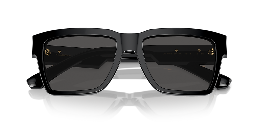 Dolce&Gabbana DG4465 S (55 - 18) with Grey lenses and Black  display picture 3