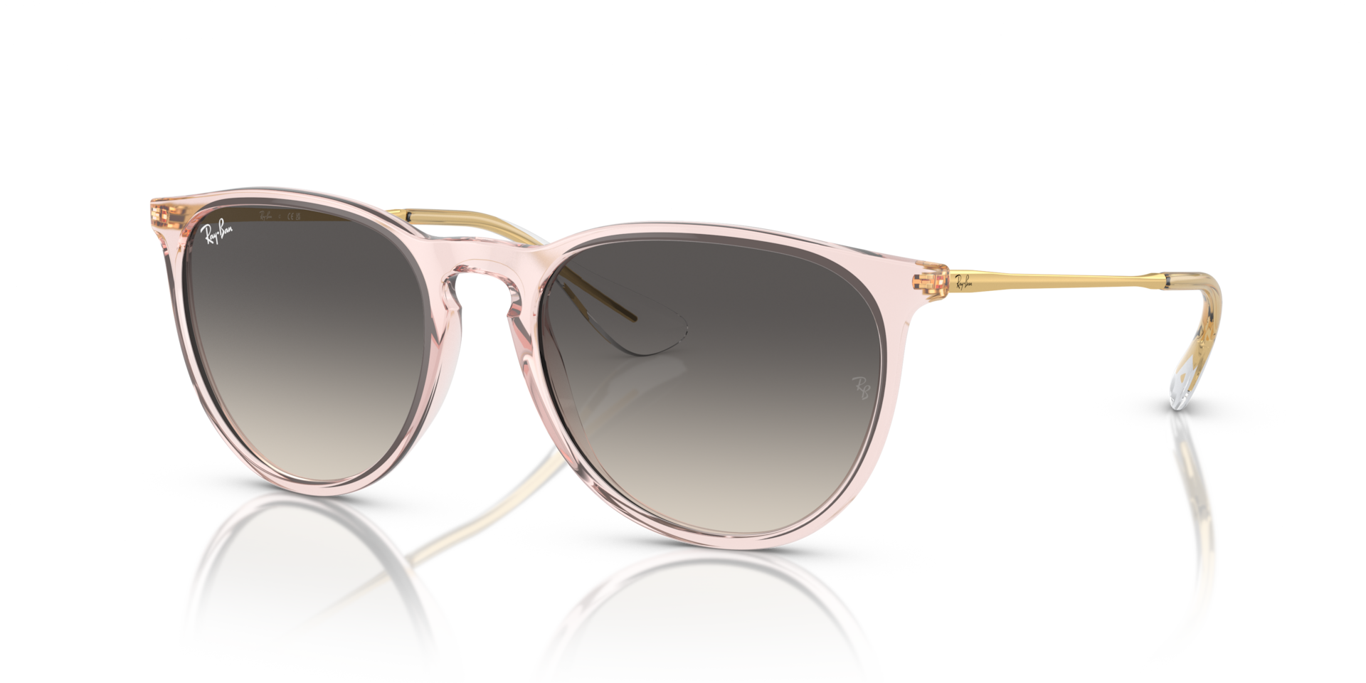 Ray-Ban Erika Classic M (54 - 18) with Grey lenses and Pink frame