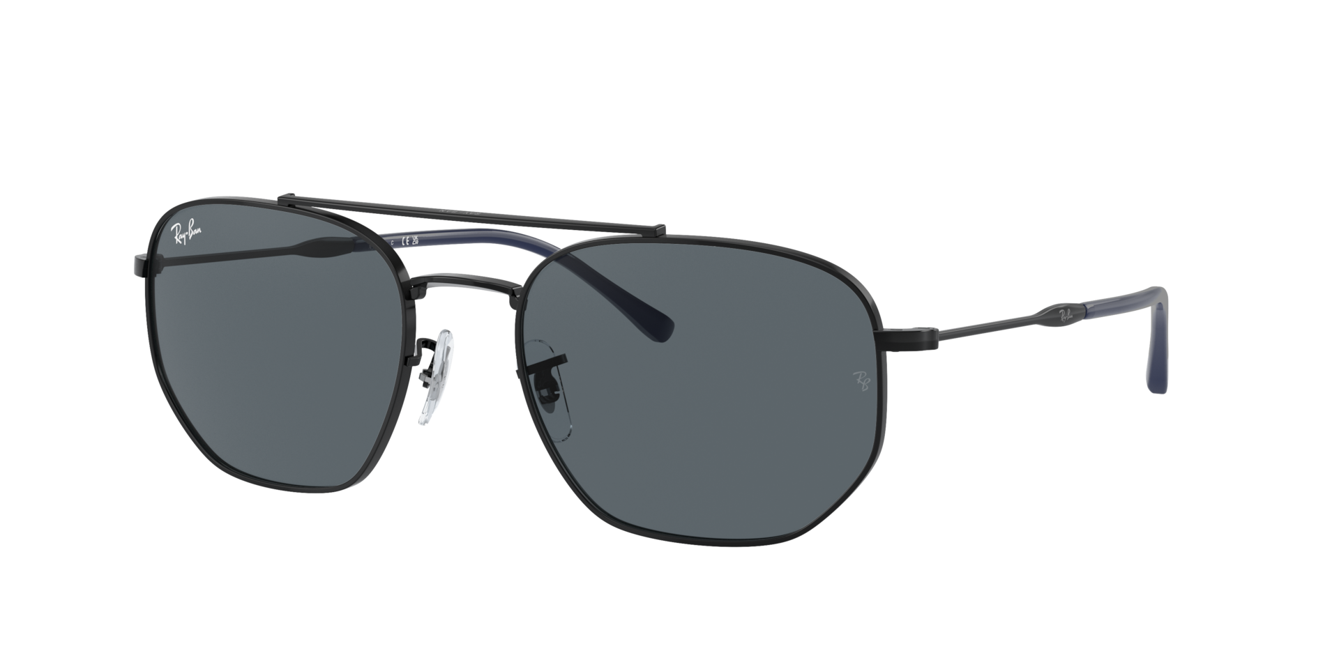 Ray-Ban Unisex Sunglass RB3707 -  Frame color: Black, Lens color: Blue