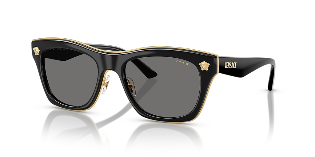 Versace VE2272 M (53 - 18) with Grey lenses and Black frame