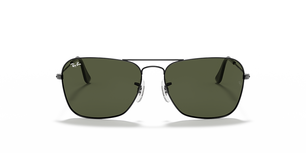 Ray-Ban Caravan XL (58 - 15) with Green lenses and Grey frame