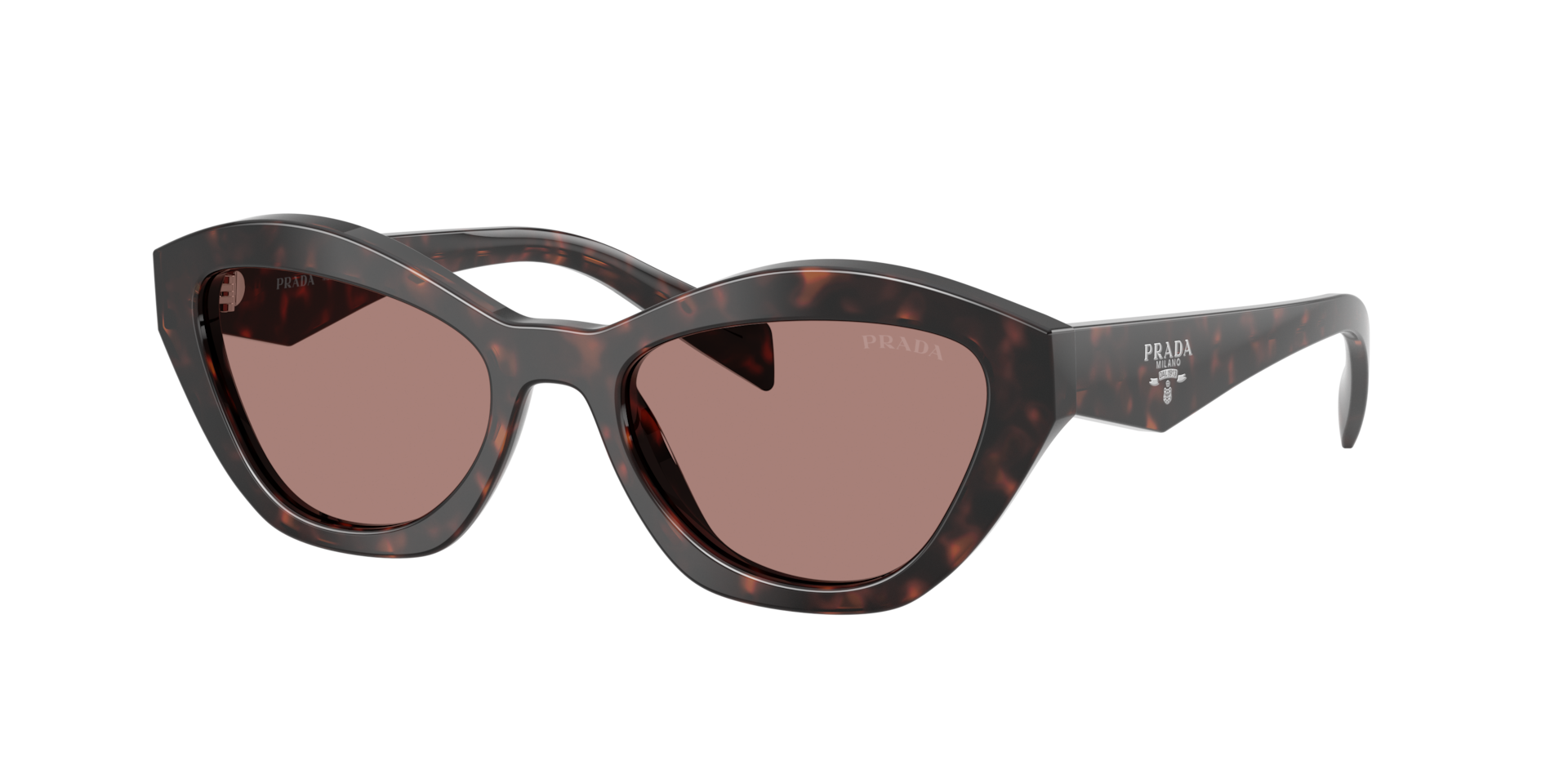 小物 PRADA Half-Lim Sunglasses Prada PR A02SF M (55 - 17) with Brown lenses and Tortoise frame