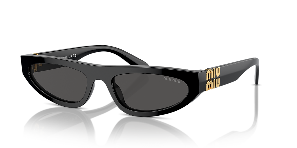 Miu Miu MU 07ZS L (56 - 19) with Grey lenses and Black frame