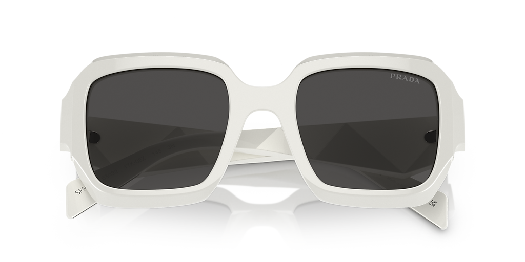 Prada PR 28ZS M (53 - 22) with Grey lenses and White frame