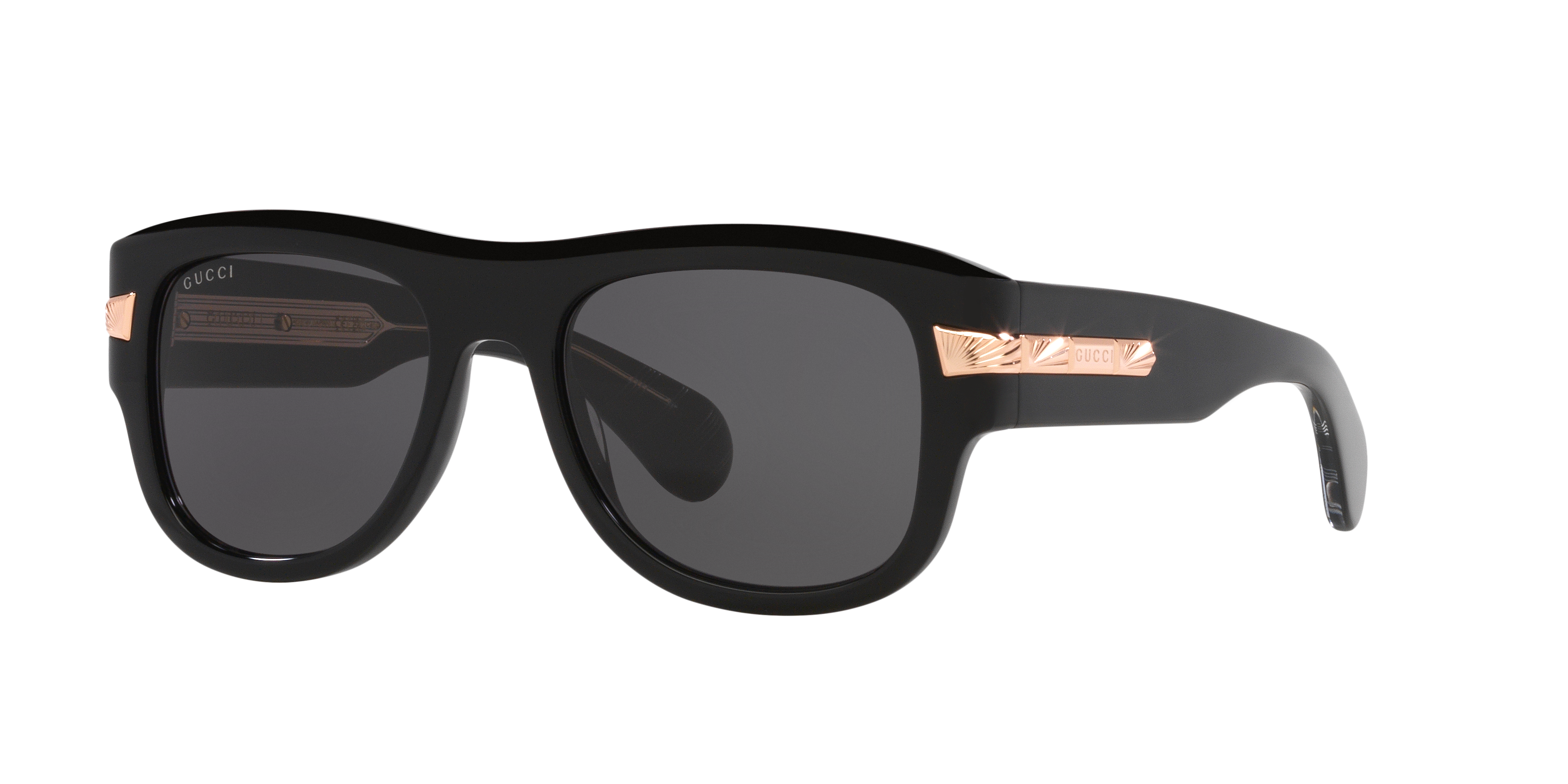 Gucci GG1517S M (54 - 19) with Grey lenses and Black frame
