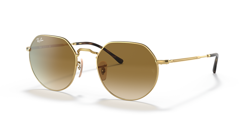Ray-Ban Jack XL (55 - 20) with Brown lenses and Gold frame