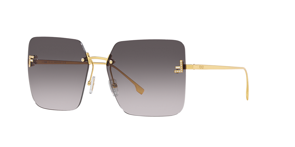 Fendi FE4082US L (59 - 15) with Brown lenses and Black frame