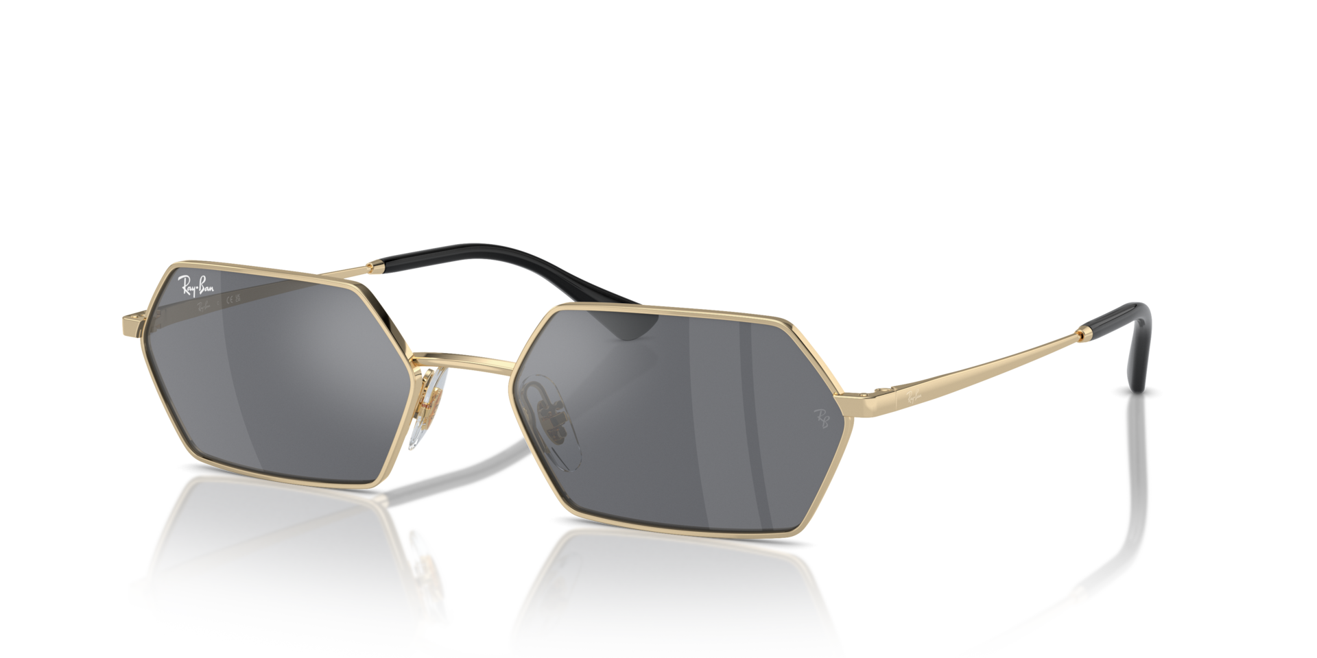 Ray-Ban Yevi Bio-Based XL (58 - 18) with Grey lenses and Gold