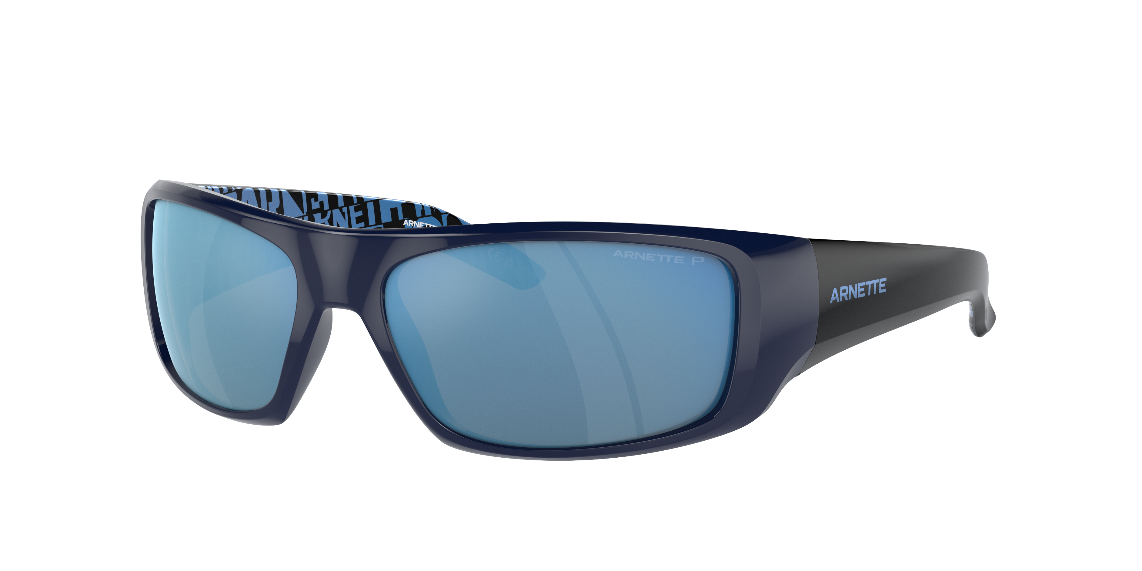Arnette Man Sunglass Hot Shot -  Frame color: Dark Blue, Lens color: Dark Grey Mirror Water Polarized