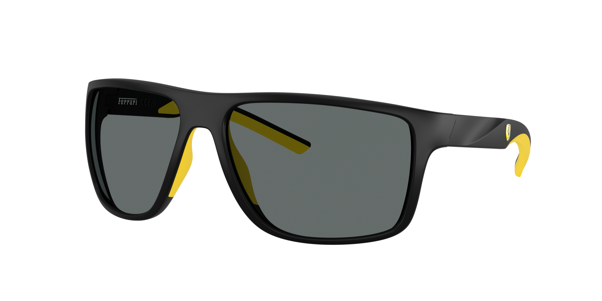 Scuderia Ferrari Man Sunglass FZ6015U -  Frame color: Matte Black, Lens color: Dark Grey Polarized
