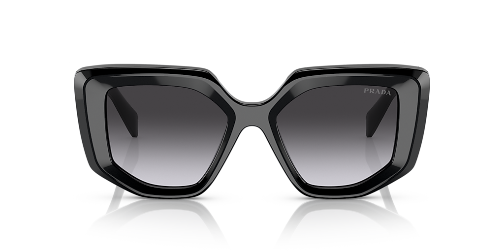 Prada PR 14ZS M (50 - 18) with Grey lenses and Black frame