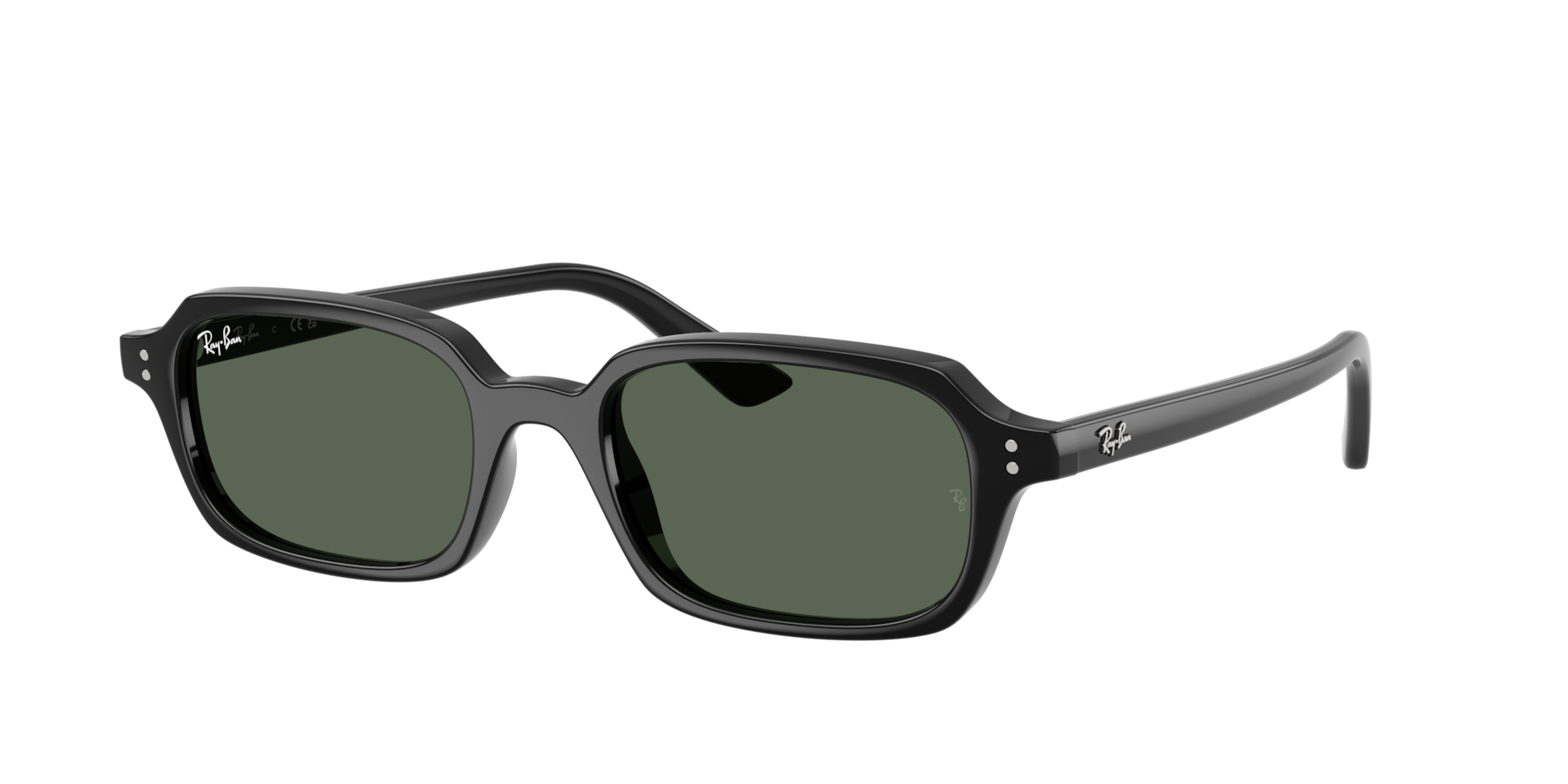 Ray-Ban Unisex Sunglass Zuri Bio-Based -  Frame color: Black, Lens color: Dark Green