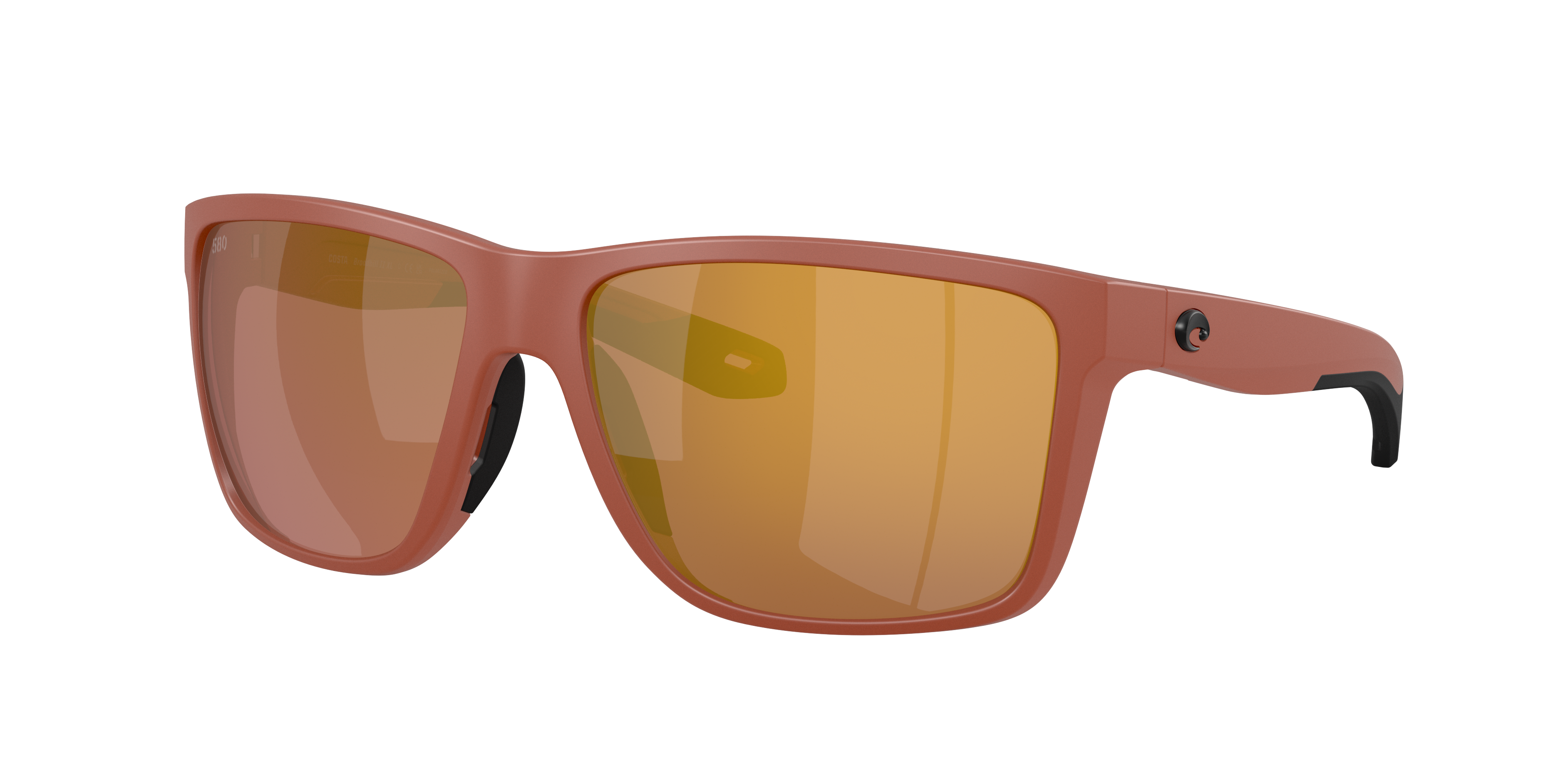 Costa Man Sunglass Broadbill II XL -  Frame color: Matte Terra Cotta, Lens color: Gold Mirror