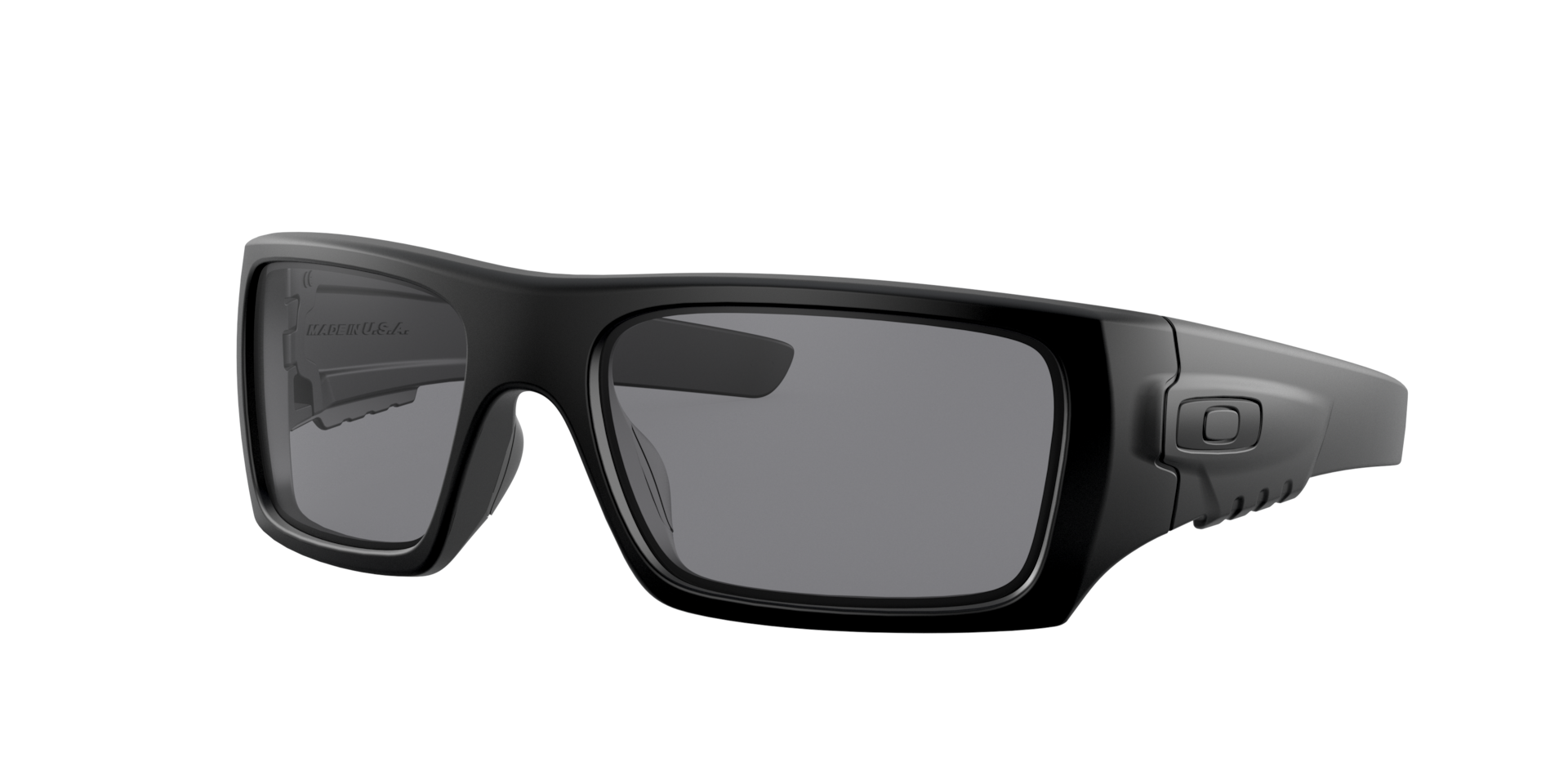 Oakley Mann Sunglass Standard Issue Det Cord™ Industrial - ANSI Z87.1 Stamped - Rahmenfarbe: Matt Schwarz, Linsenfarbe: Grau