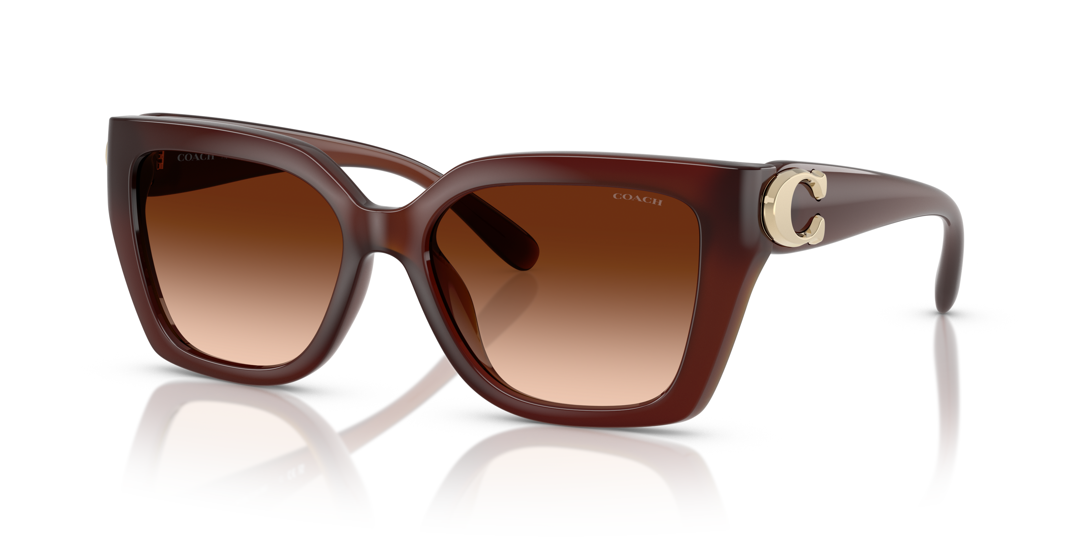 Coach HC8408F CW202 L (57 - 16) with Brown lenses and Brown frame