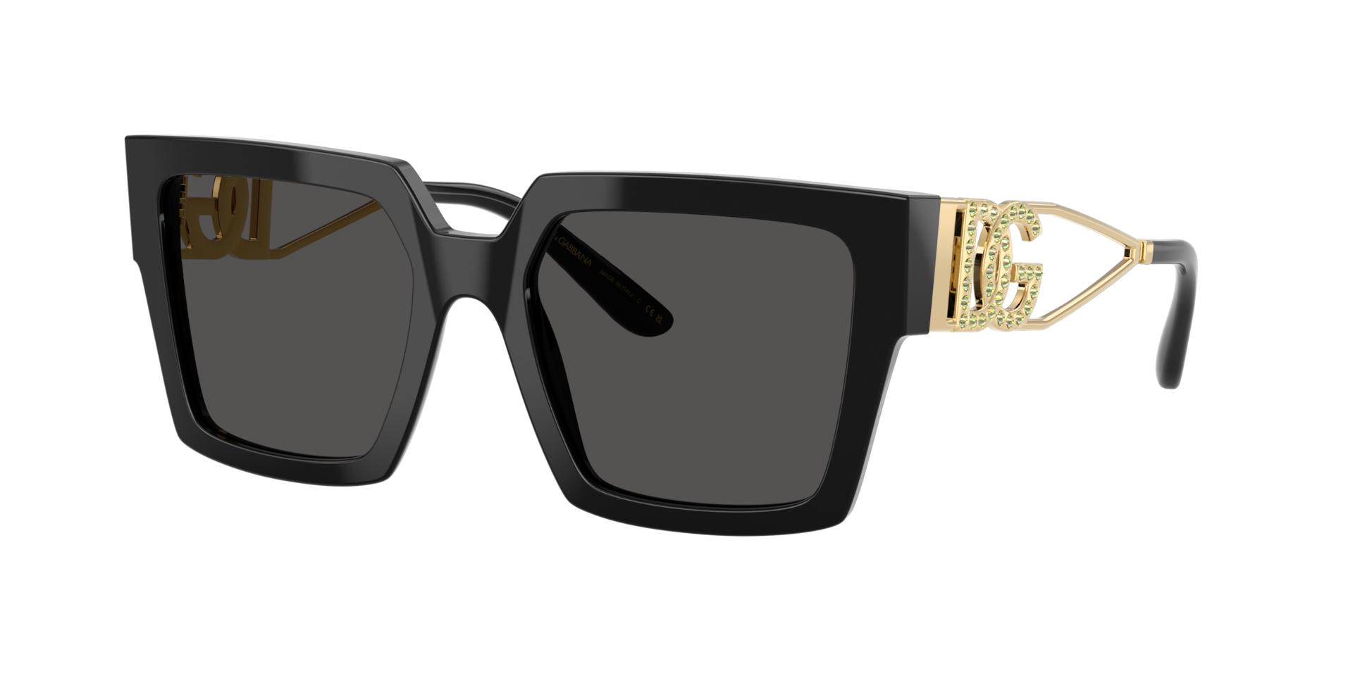 DolceGabbana Femme Sunglass DG4446B - Couleur du Monture Noir Couleur de Lentille Gris fonc 243 €