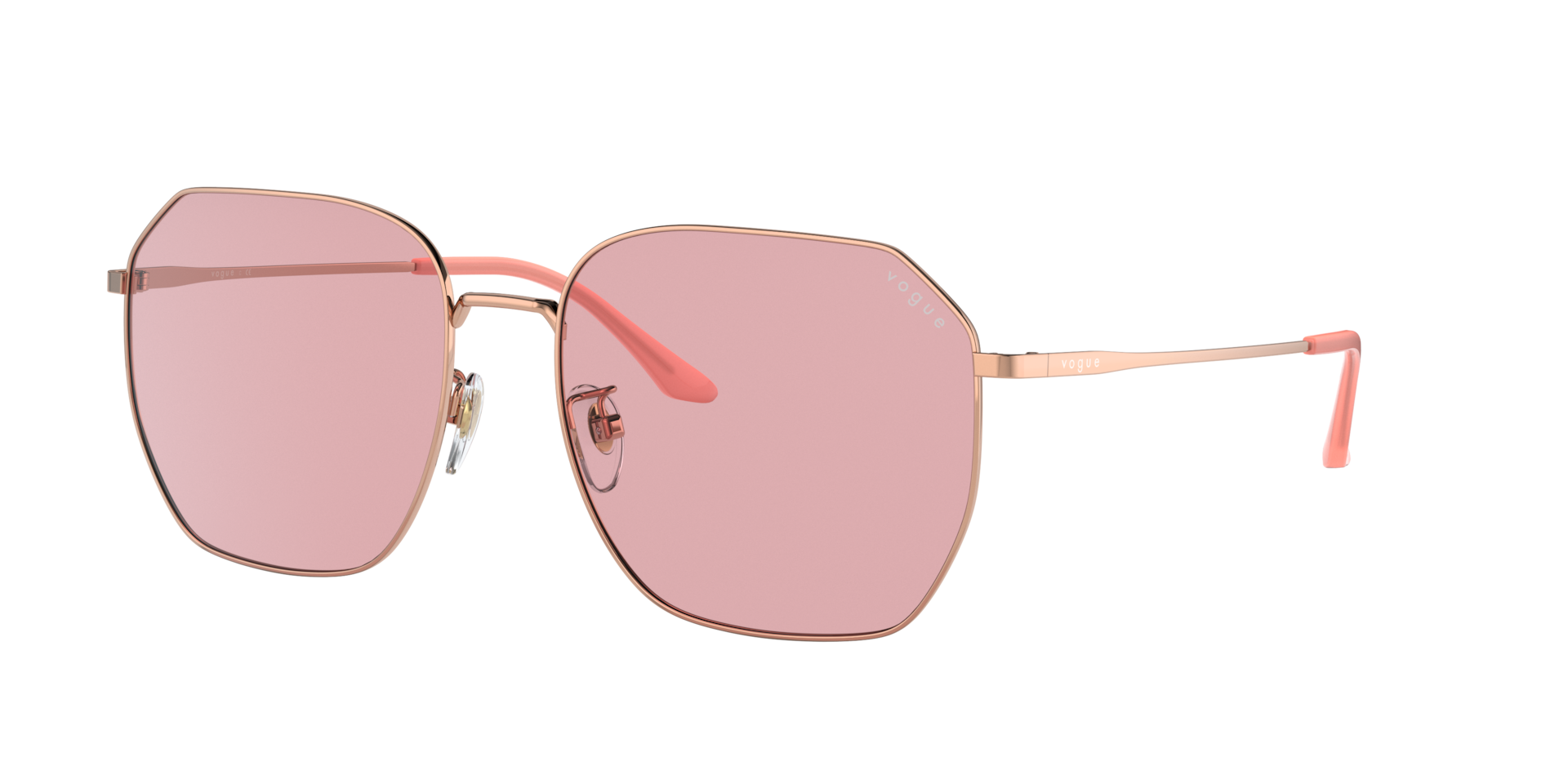 Vogue Eyewear Woman Sunglass VO4215SD -  Frame color: Rose Gold, Lens color: Light Violet