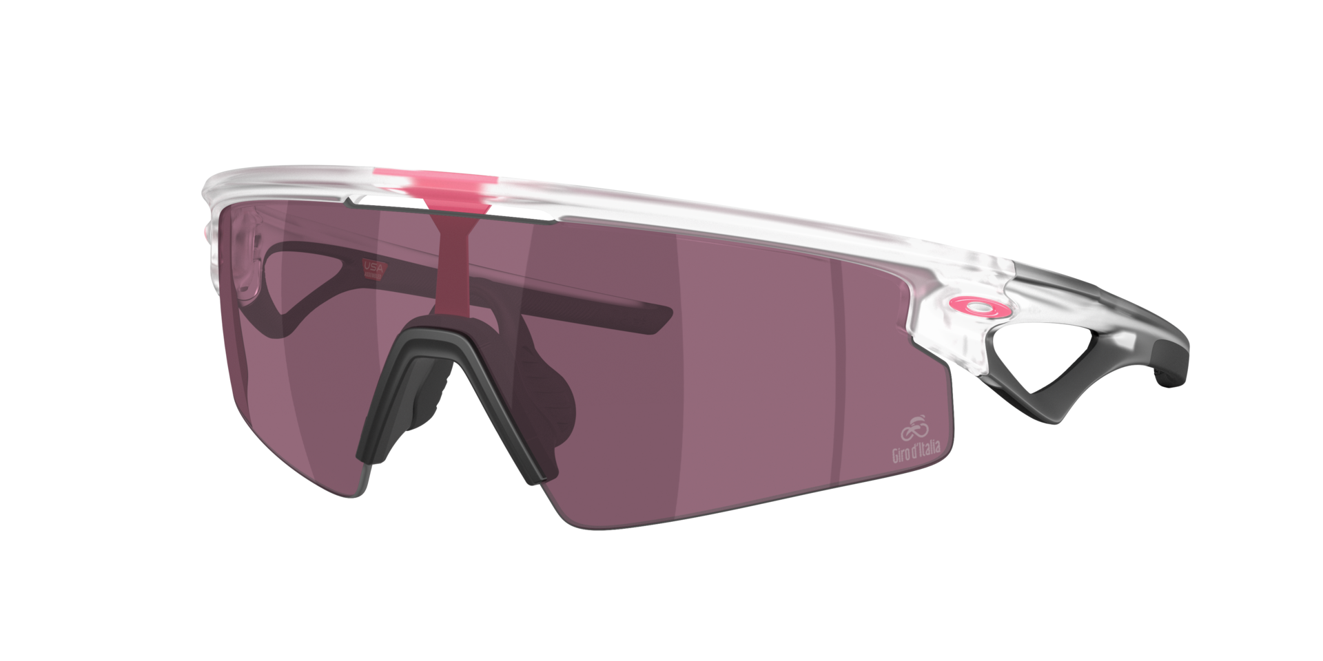 Oakley Unisex Sunglass Sphaera™ Strike Giro d'Italia Collection - Couleur du Monture: Incolore mat, Couleur de Lentille: Prizm Road Noir
