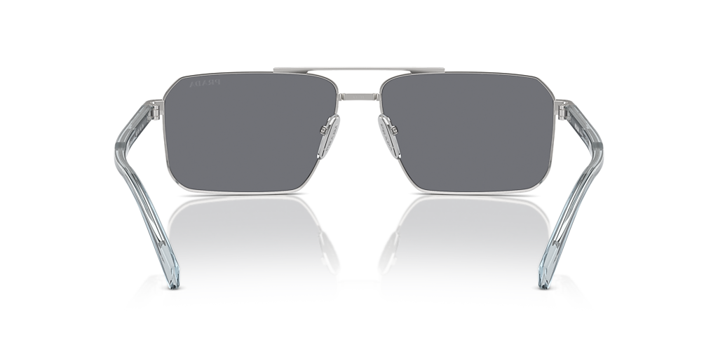 Prada PR A57S L (58 - 15) with Grey lenses and Silver frame