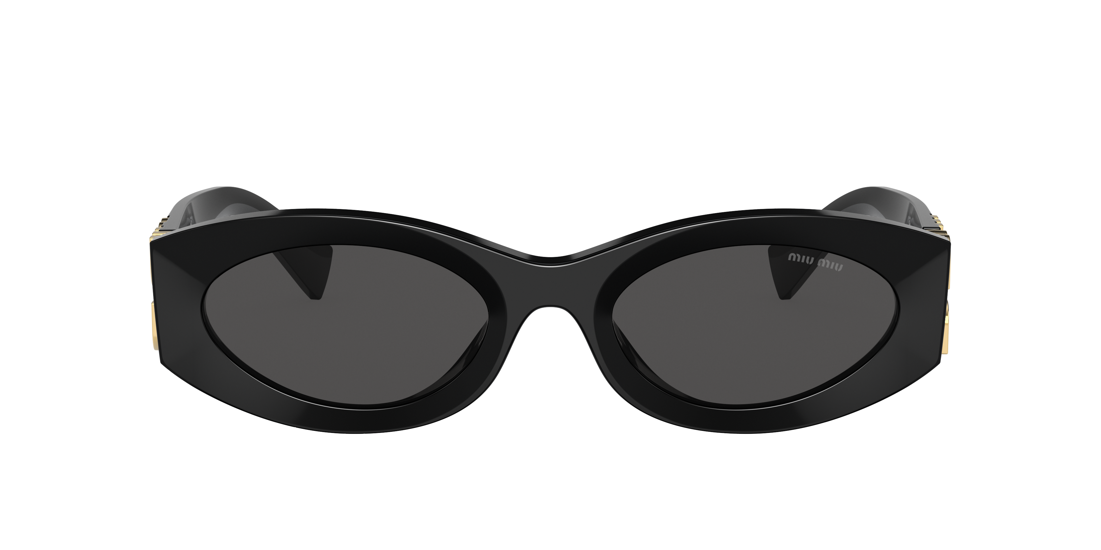 ラオラクルミューミューネッグ Miu Miu MU 11WS XL (54 - 21) with Grey lenses and Black frame
