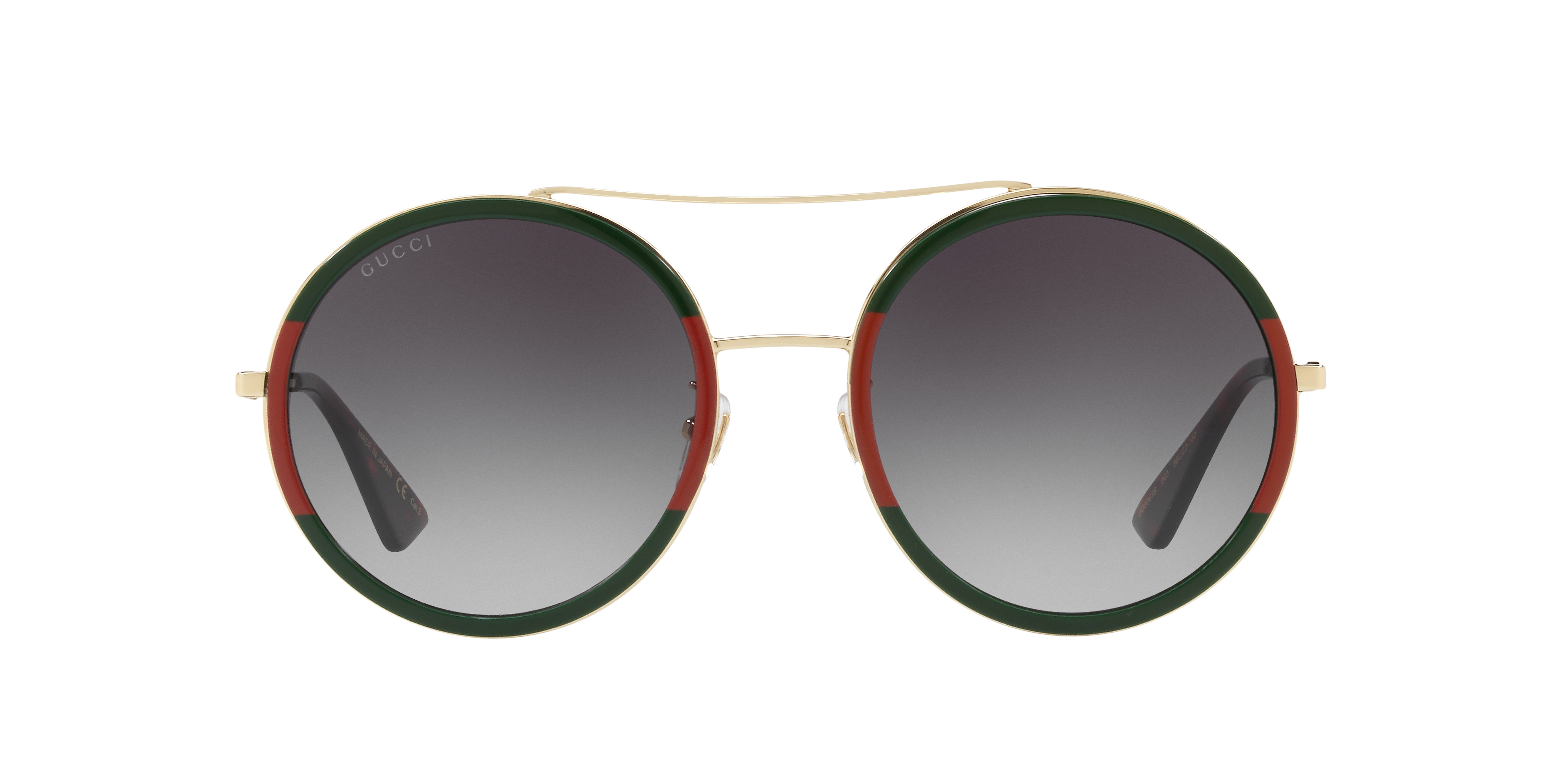 Gucci GG0061S XXS (56 - 22) with Green lenses and Tortoise frame