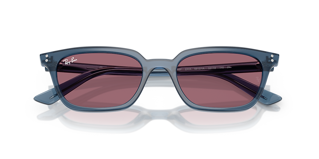 レイバン サングラス 0RB4456F Ray-Ban Zaya Bio-Based M (52 - 19) with Violet lenses and Blue
