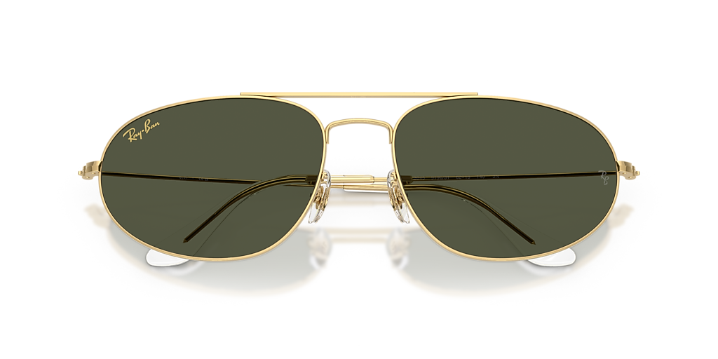 Ray-Ban Explorer IV XXL (60 - 18) with Green lenses and Gold frame