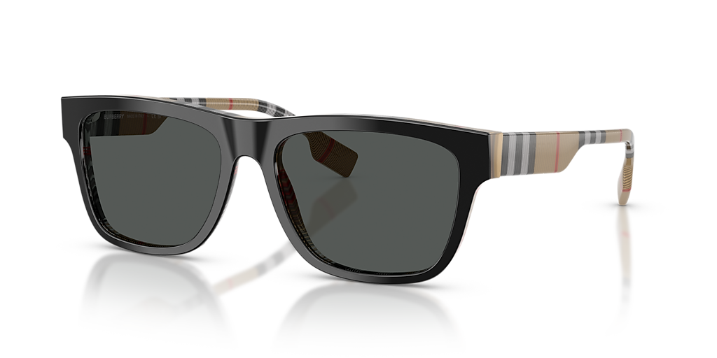 Burberry BE4293 L (56 - 17) with Grey lenses and Black frame