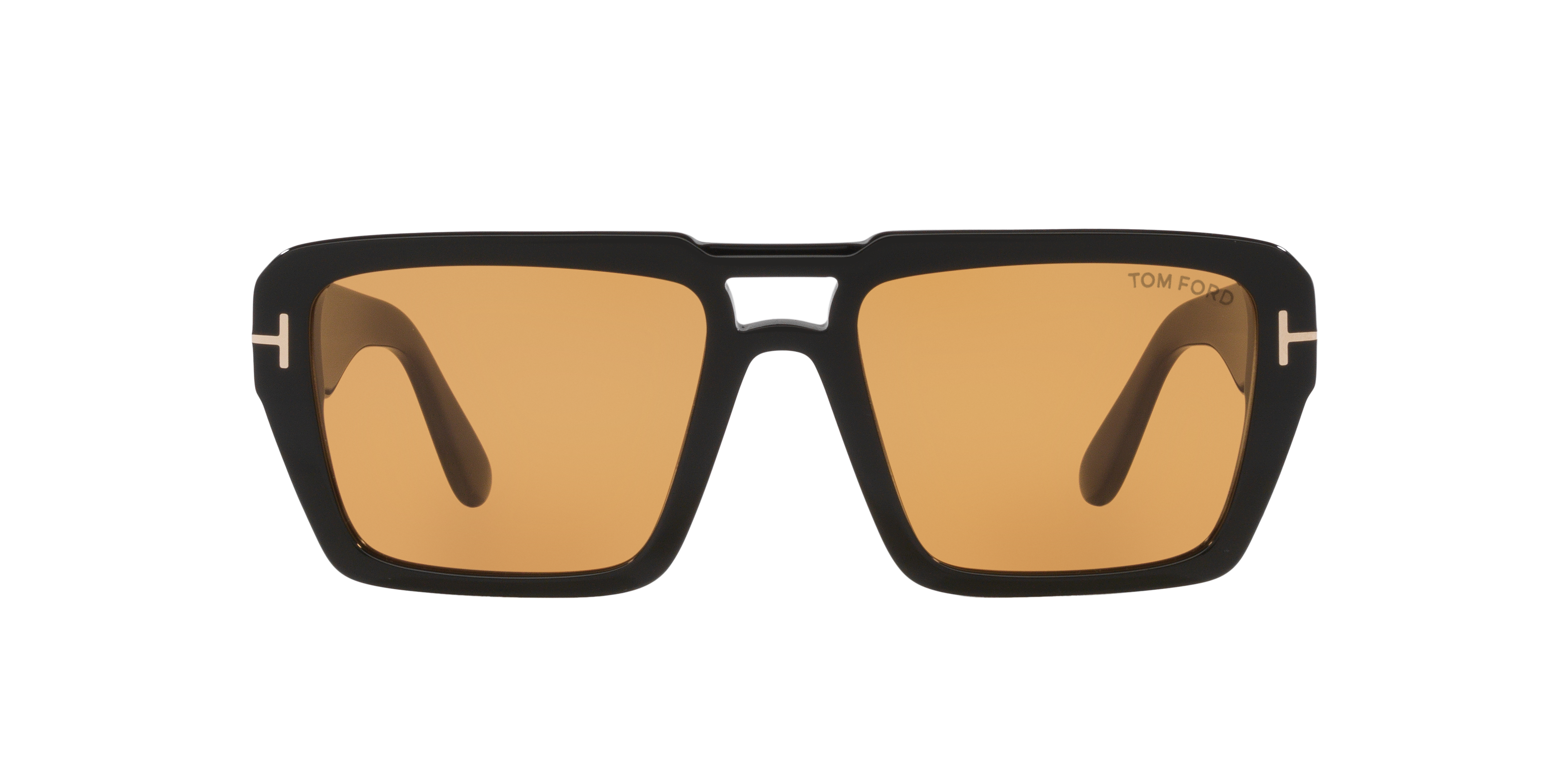 Tom Ford Redford TR XXL (56 - 19) with Brown lenses and Black