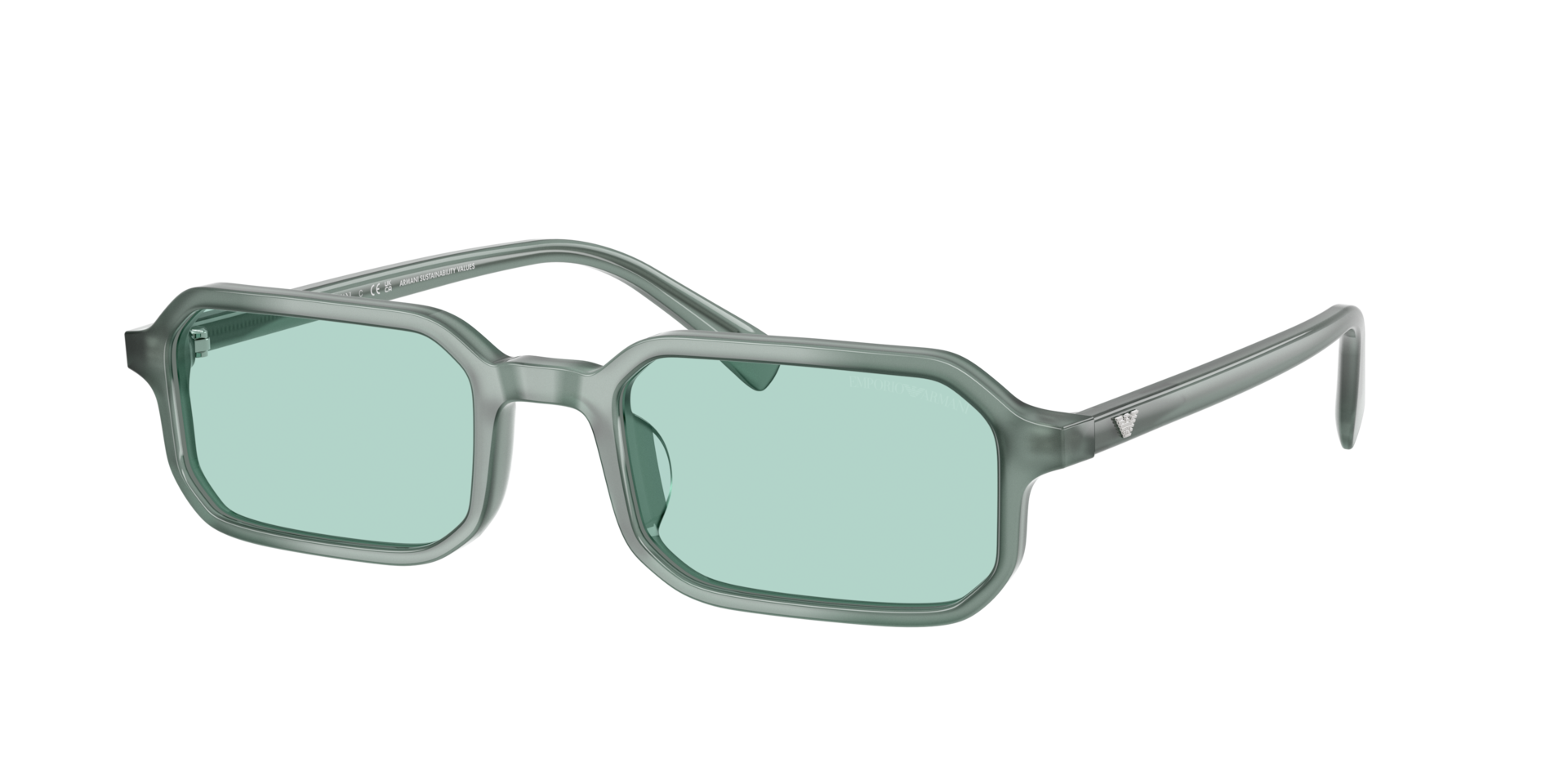 Emporio Armani Man Sunglass EA4253U -  Frame color: Shiny Opaline Light Blue, Lens color: Light Azure