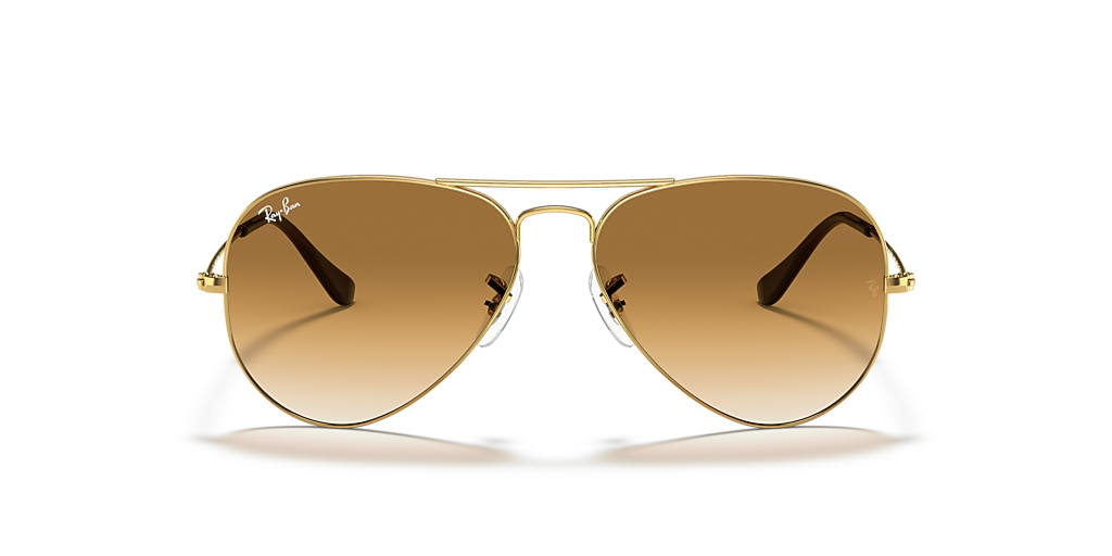 Ray-Ban Aviator Gradient XL (58 - 14) with Brown lenses and Gold