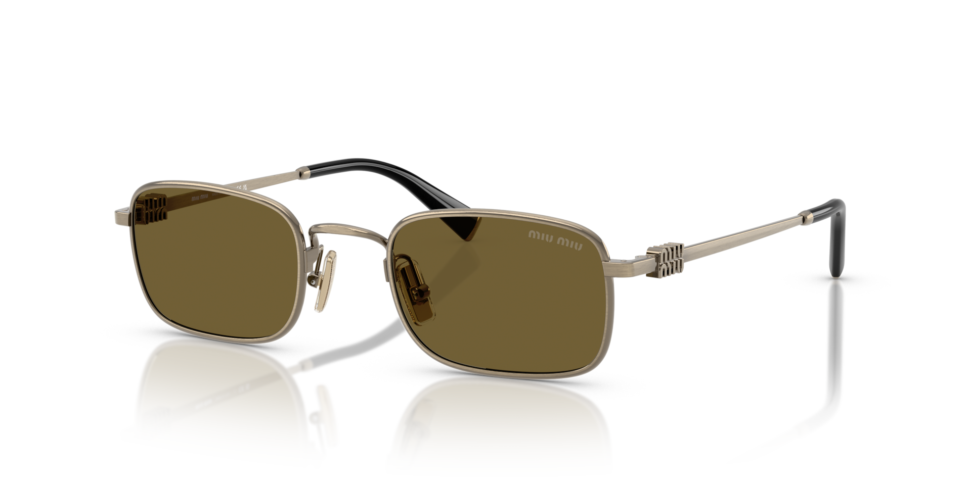 Miu Miu MU A53S S (49 - 22) with Brown lenses and Gold frame
