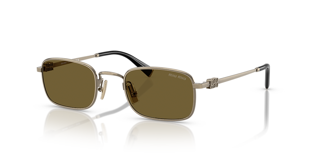 Miu Miu MU A53S S (49 - 22) with Brown lenses and Gold frame