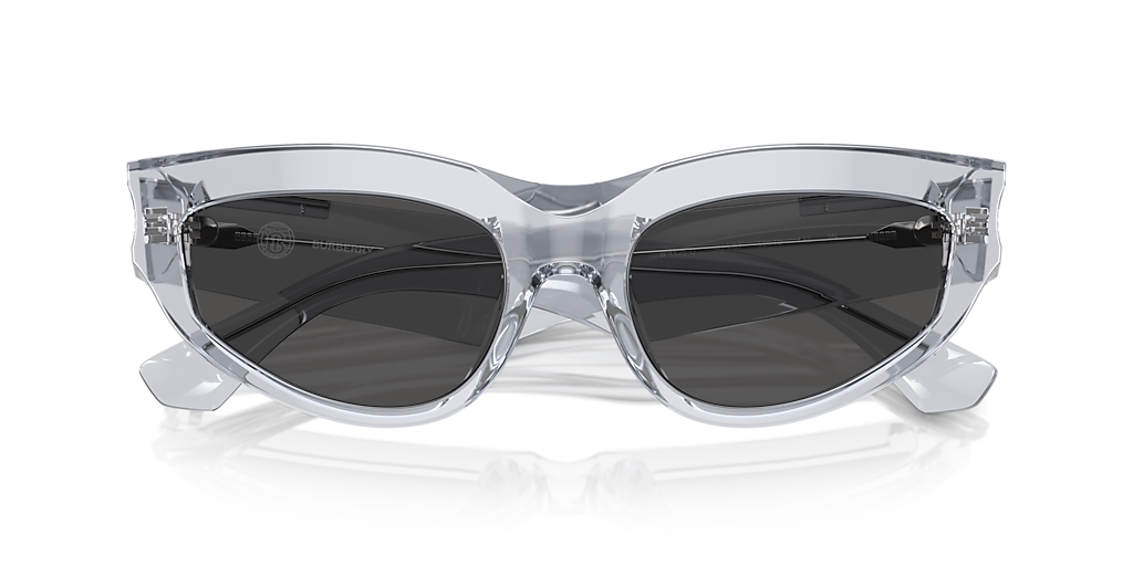 NWT Burberry 0BE4425U-382587 Transparent Grey Cat Eye 55mm Sunglasses Burberry BE4425U 382587 | Online Sale - Amevista main image 2