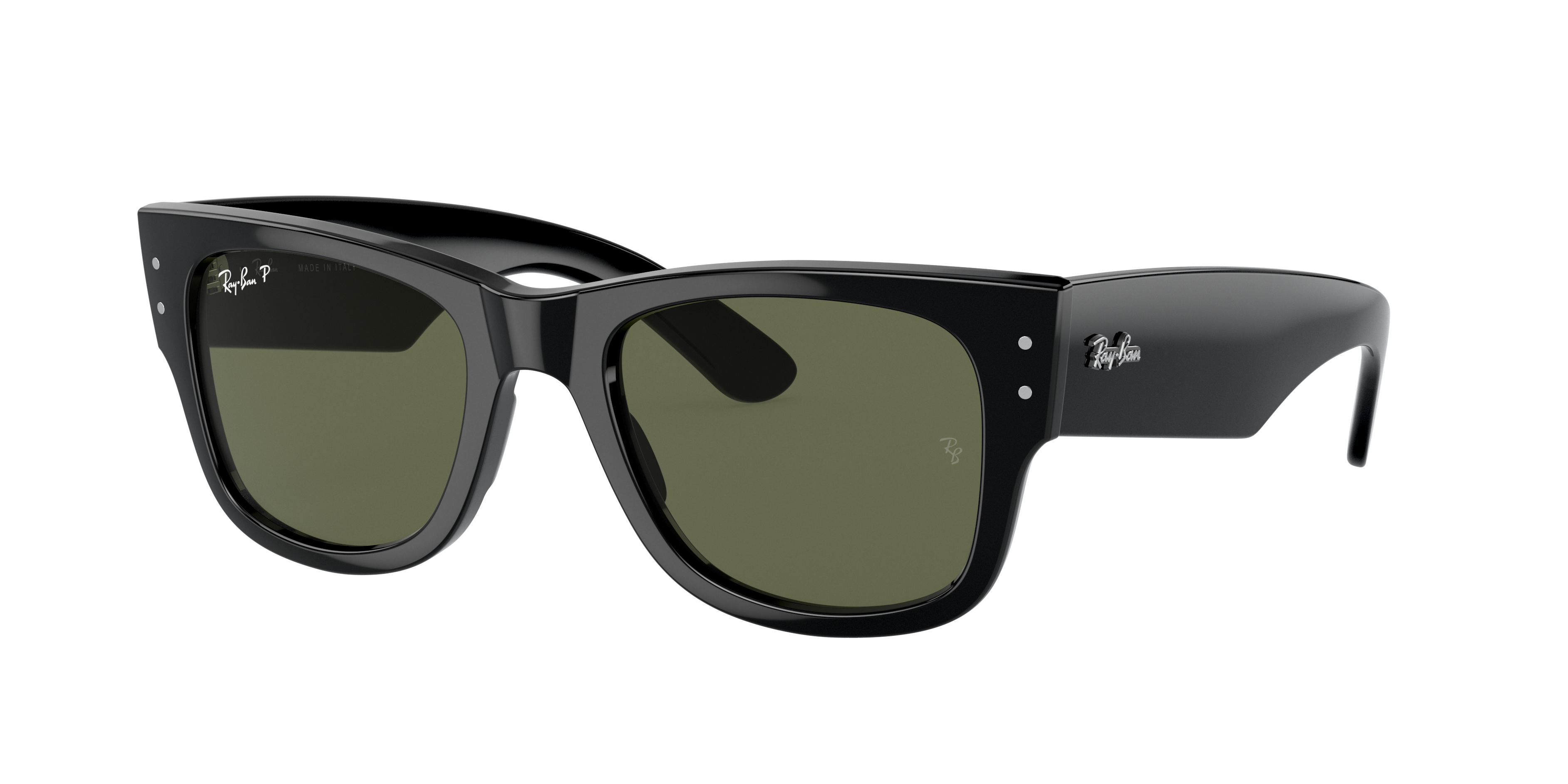 Ray-Ban Mega Wayfarer M (51 - 21) with Green lenses and Black