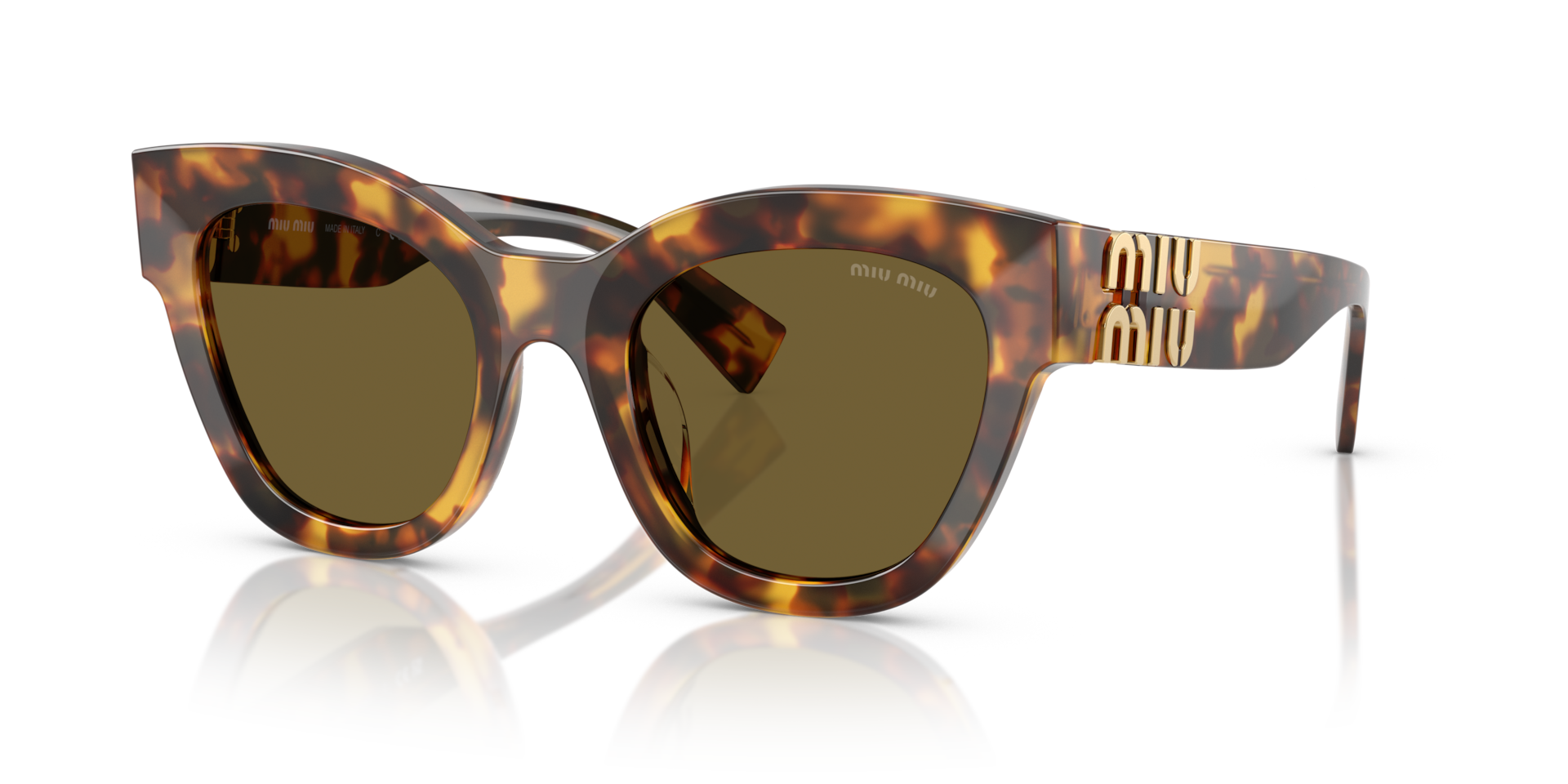 Miu Miu MU 01YS L (51 - 22) with Brown lenses and Tortoise frame