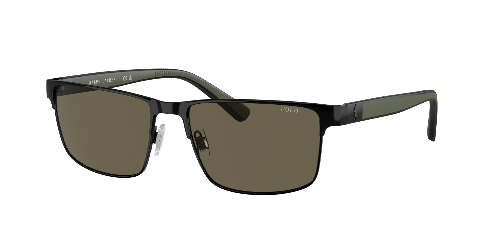 Polo Ralph Lauren Man Sunglass PH3155 -  Frame color: Shiny Black, Lens color: Brown