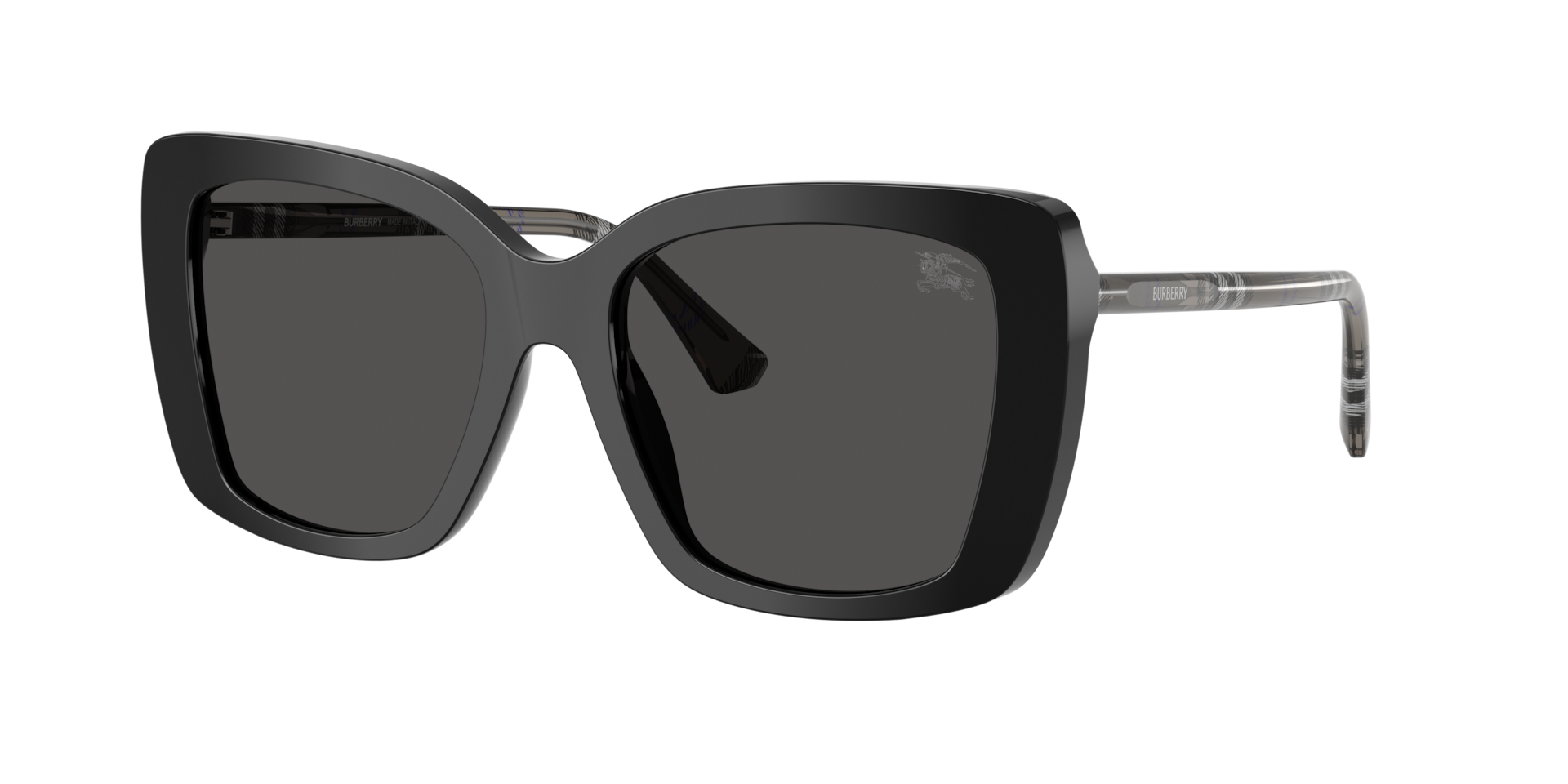 Burberry Woman Sunglass BE4456 -  Frame color: Black, Lens color: Dark Grey