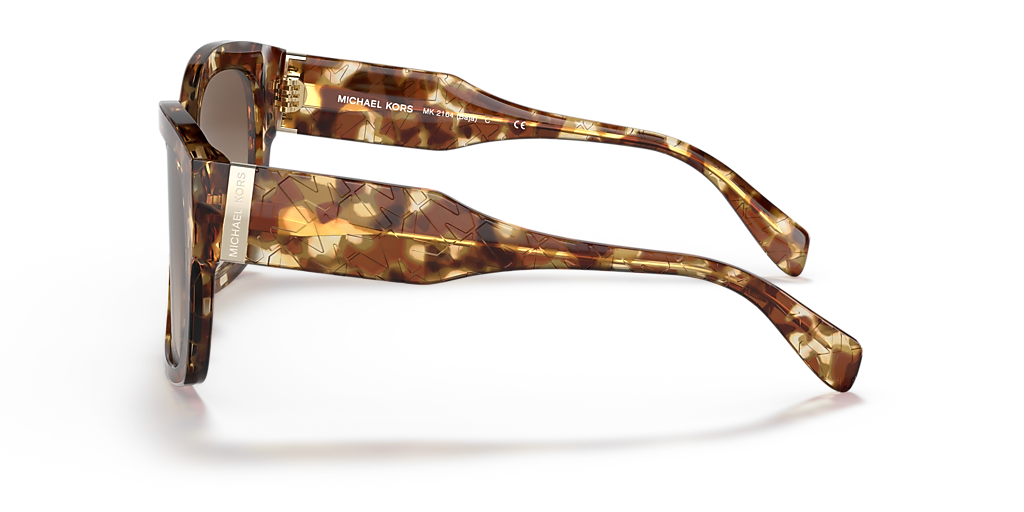 Michael Kors Baja MK2164 Tortoise Shell Gradient Sunglasses Oversized 140mm Michael Kors MK2164 Baja M (56 - 18) with Brown lenses and  main image 3