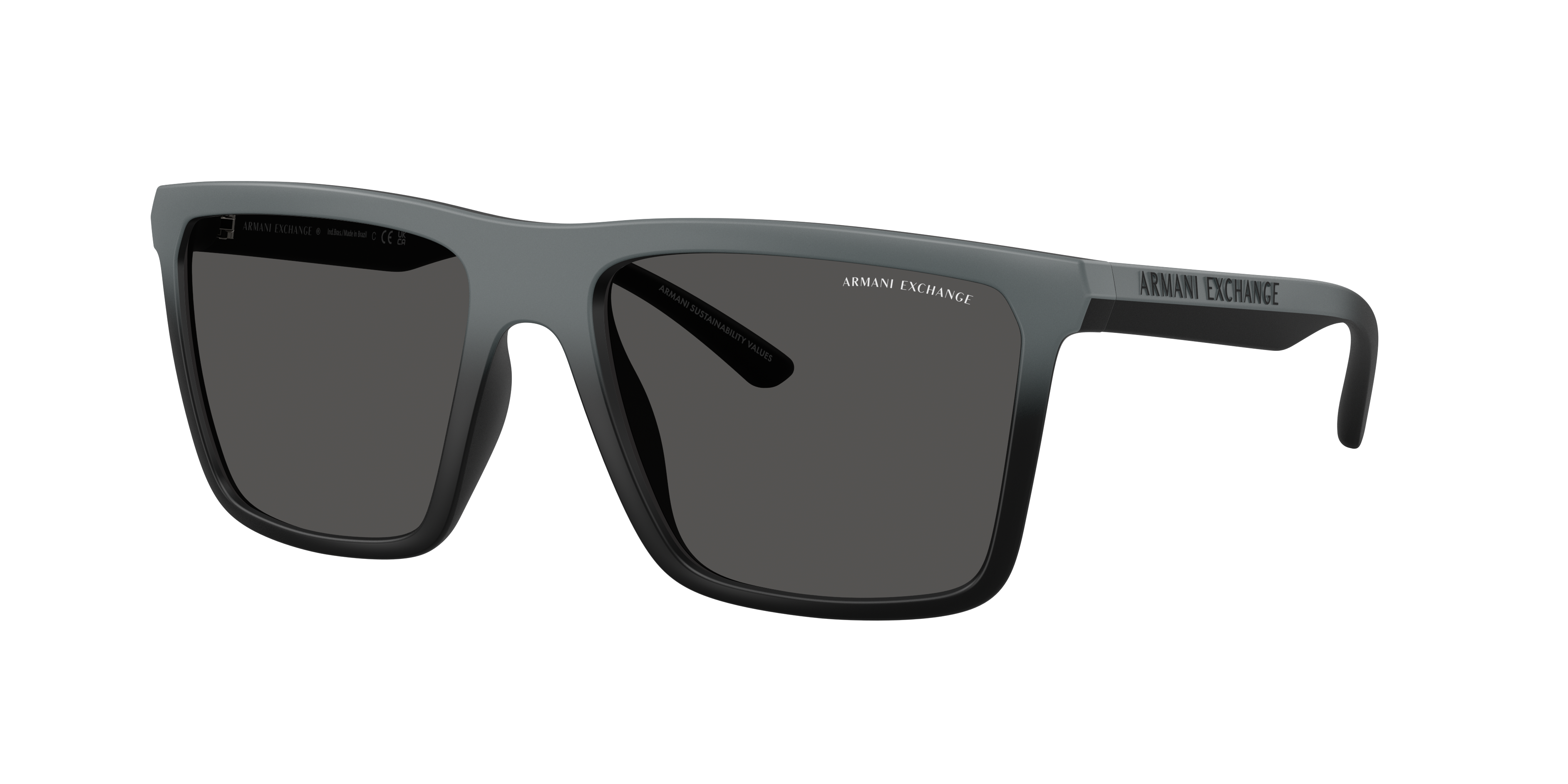 Armani Exchange Man Sunglass AX4162SU -  Frame color: Matte Grey Gradient, Lens color: Dark Grey