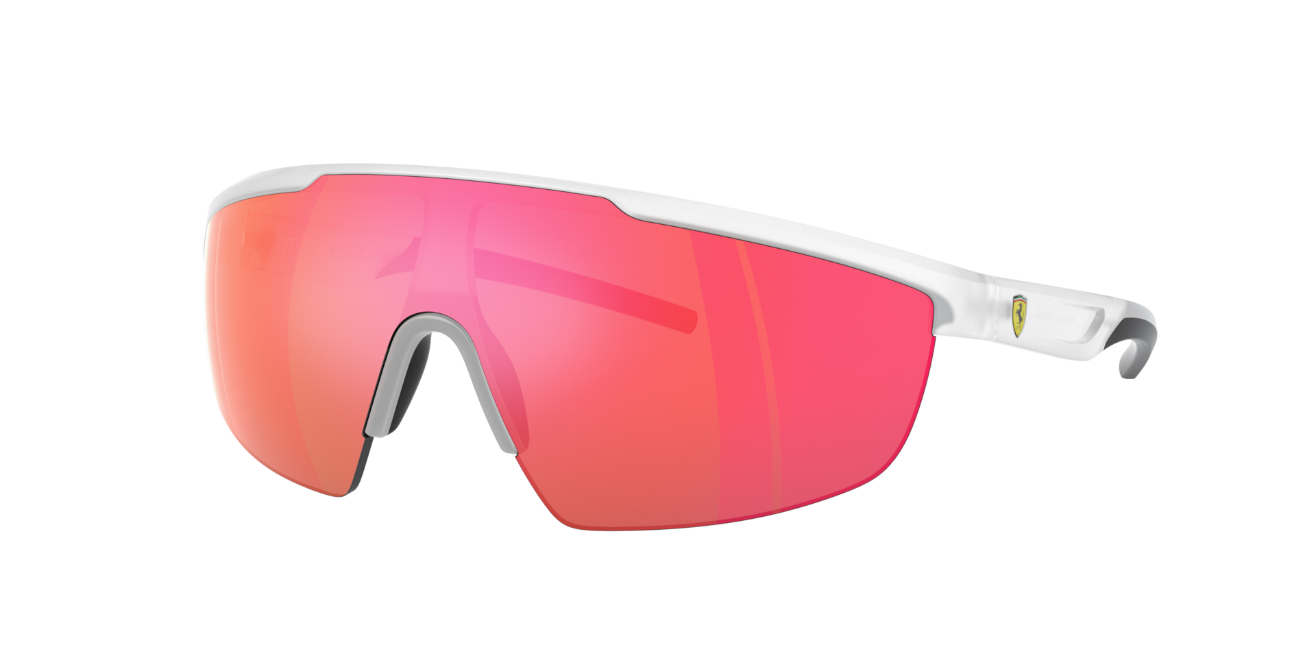 Ferrari Scuderia Unisex Grey/Red Fz6005u 505/6Q Sunglasses Injected Squa Normal Mirror - Image 2