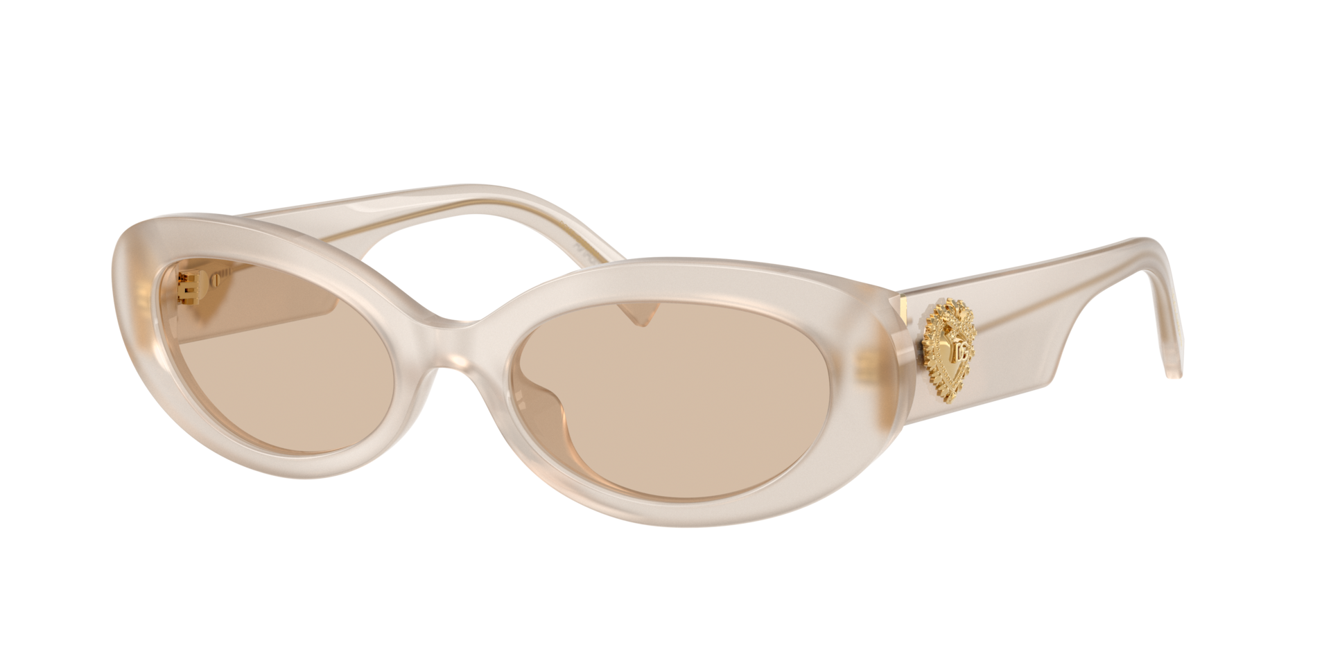 Dolce&Gabbana Frau Sunglass DG4537 - Rahmenfarbe: Opal Perle, Linsenfarbe: Hellbraun