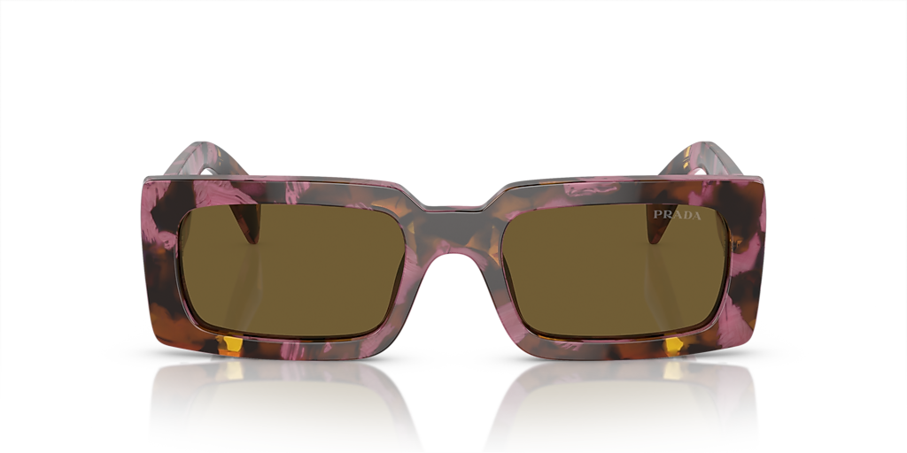 Prada PR A07S XS (52 - 20) with Brown lenses and Violet frame