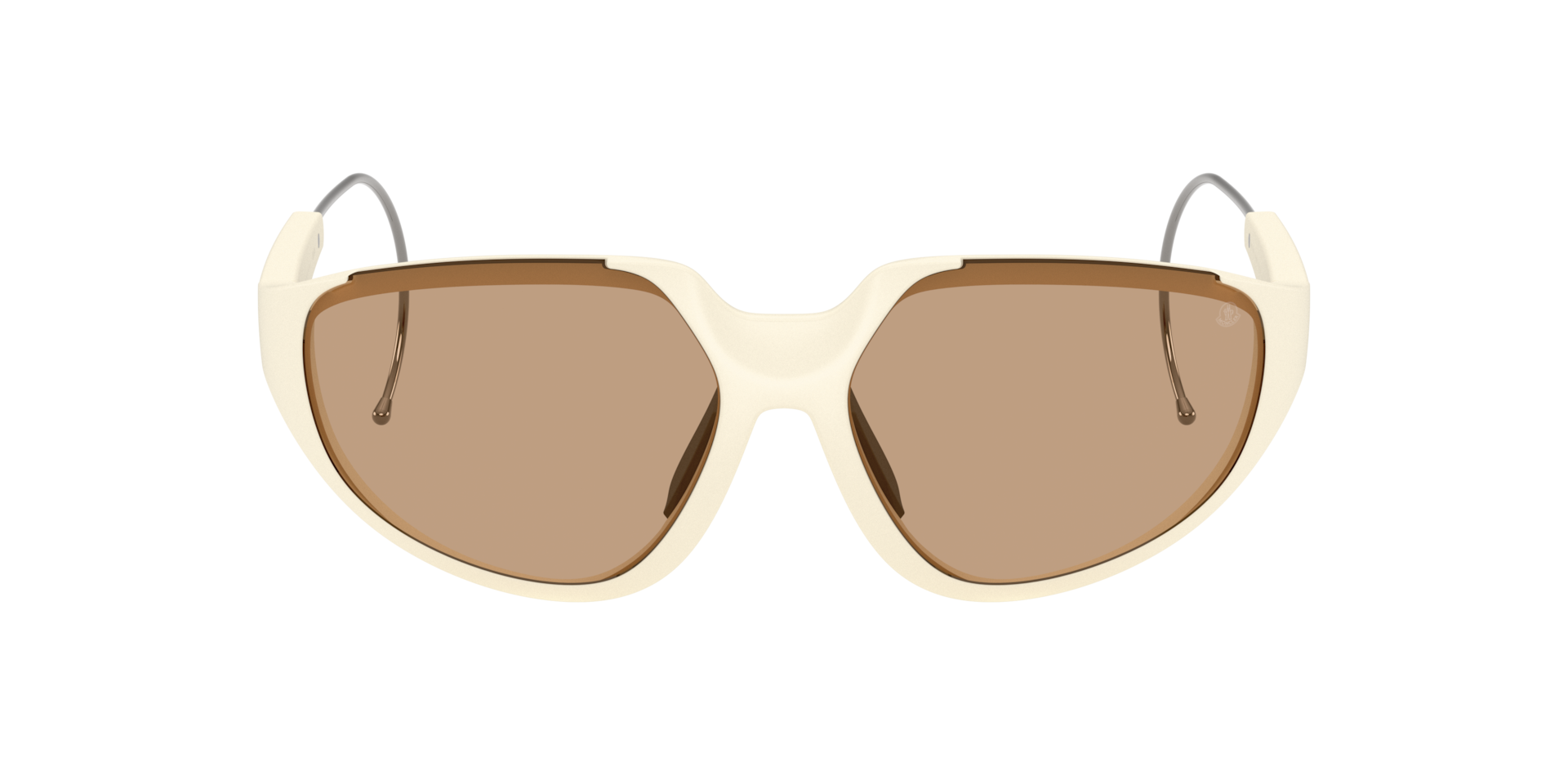 Moncler ME8008 LASZER L (63 - 12) with Brown lenses and White