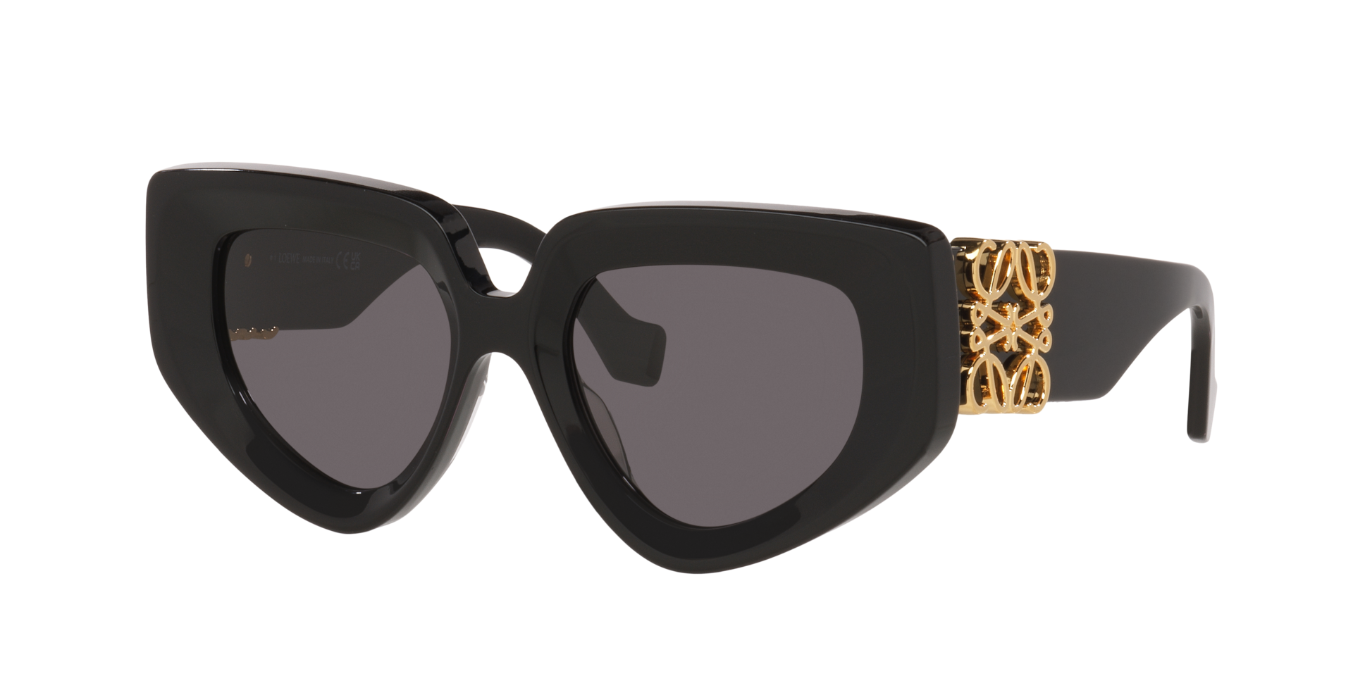 Loewe Femme Sunglass Anagram LW40154U - Couleur du Monture Noir Couleur de Lentille Gris 380 €